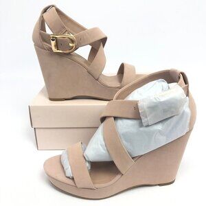 BCBGeneration Womens Jae Wedge Sandals Blush 9.5M